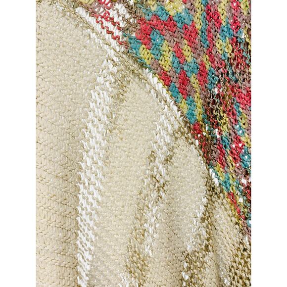 Selfie Couture by Trendology Colorful Poncho Sweater – One Size - Picture 4 of 6